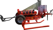 KUHN RW 1410 self-loading round bale wrapper silhouette