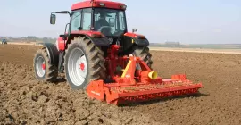 HRB 303 power harrow at work