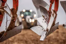 View of ploughing KUHN parts