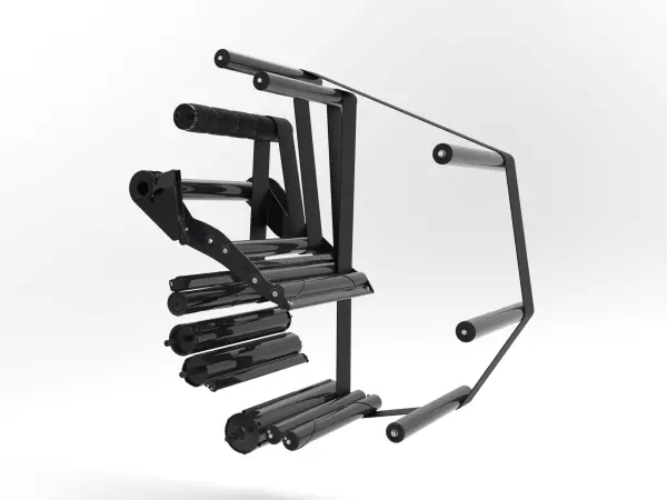 The bale chamber of a VB 3200 contains 5 belts and 3 rollers.