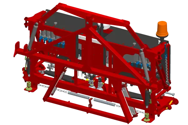 TRAPEZIA suspension frame for MEA3 and RHPA booms