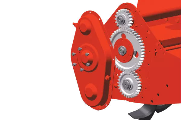 Reliable rotor drive and high transmission capacity of KUHN EL power tillers