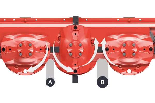 Variable spacing on the OPTIDISC cutter bar