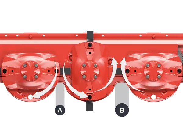 Variable spacing on the OPTIDISC cutter bar