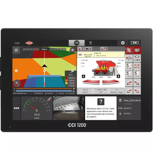 CCI 1200 terminal with workscreen