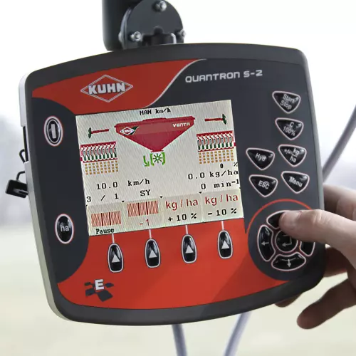 Electronic control box for seeding management with the non-ISOBUS VENTA pneumatic seed drill