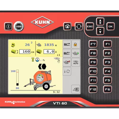 VTI 60 ISOBUS terminal with colour touchscreen