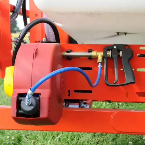 Automatic 15-m reel with spray lance