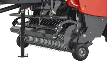 A wide cam-steered 230 cm wide pick-up with standard crop roller.