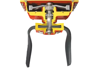 Cross-section of the KUHN power harrow rotor