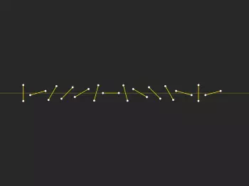Diagram of the gradual mixing profile of the power harrow tine holders