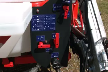 The controls are grouped together on one side of the machine and are easy to use.