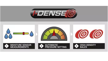 i-DENSE automatic bale pressure setting
