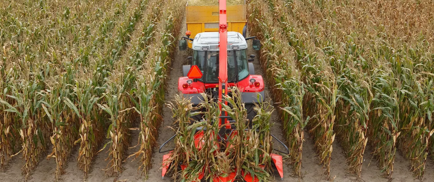 MC 180 forage choppers at work