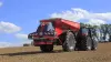 AXENT 100.1 fertiliser spreader at work.