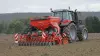 ISOBUS VENTA 3030 pneumatic integrated seed drill at work with CD 3020 disc cultivator